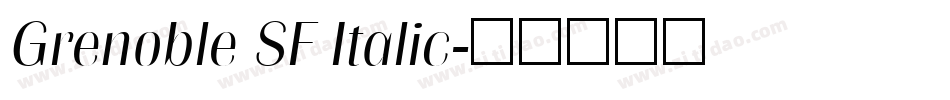 Grenoble SF Italic字体转换